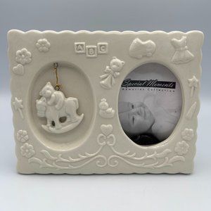 Greenbrier Special Moments Baby Toddler Picture Photo Frame Ceramic Off White